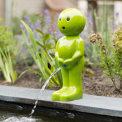 fontaine de jardin boy - h45 cm - vert - ubbink
